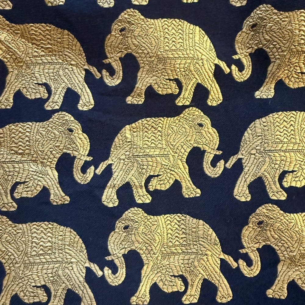 J CREW Black and Gold Skirt - Origami in Elephant Parade SIZE: SMALL - Picture 3 of 8